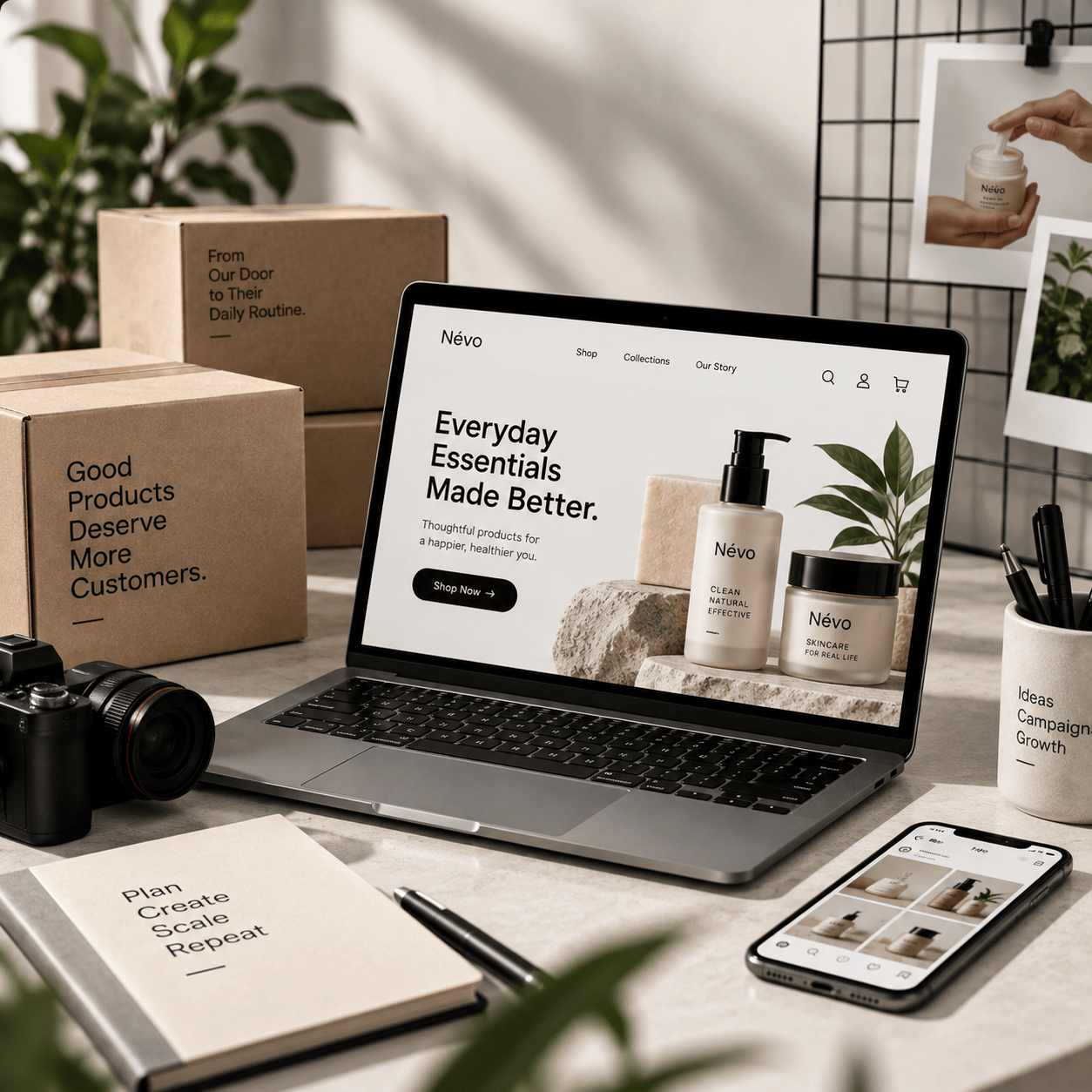 D2C performance marketing on screen